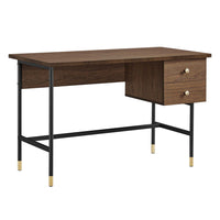 Modway - Nexus Bureau - Noyer noir-Bureau moderne de bureau à domicile