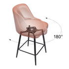 Zuo - Keppel Swivel Tabouret de comptoir - Brun-9