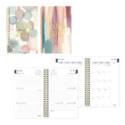 Blueline - Agenda Scolaire Hebdomadaire/Mensuel - 8 po H x 5 po l - Motif Splash - Bilingue-13 mois, de juillet à juillet