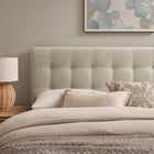 Modway - Emily Tissu tapis Tête de lit King Size, Lin-Quatre positions de montage