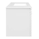 Modway - Render Fixation murale de 48" Vanette de salle de bain - Blanc blanc-Bassin d’évier en céramique