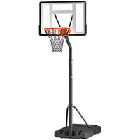Soozier – Panier de basketball extérieur-Ce panier de basket réglable vous permet de choisir la hauteur en fonction des niveaux de compétence et des âges
