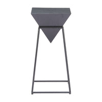 Zuo - Pira Table d’appoint - Noir-Silhouette carrée en MDF au style moderne et épuré