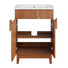 Modway - Miles 24" Vanette de salle de bain - Noyer blanc-8