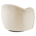 Modway - Compose Performance Velvet Fauteuil pivotant - Alabaste-Arrivée entièrement assemblée