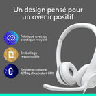 Logitech H390 Casque Stéréo Filaire pour PC/Ordinateur Portable avec Microphone Antibruit - Blanc-9