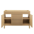 Modway - Render 48" Armoire de lavabo compatible avec un seul lavabo (non inclus) - Chêne-9