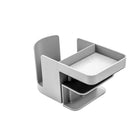 Deflecto - Porte-gobelet pour bureau assis-debout - gris-Parfait pour les bureaux assis-debout