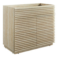 Modway - Render 36" Faux travertin Armoire de toilette de salle de bain (évier non inclus) - Travertin-Armoire à coiffeuse de salle de bain