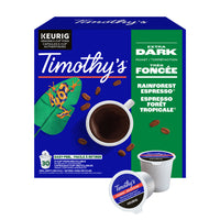 Timothy’s - Capsules K-Cup de café Espresso forêt tropicale torréfaction très foncée - paquet de 20-Recyclables : nos dosettes K-Cup sont recyclables dans certains endroits. Il se peut qu’elles ne soient pas recyclables dans votre région.