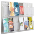 Safco - Presentoir de 12 brochures Reveal - Clair-Organisateur de litterature contenant 12 brochures