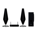 Sharp - Barre de son home cinéma 2.1 canaux HT-SPW135 avec caisson de basses sans fil et éclairage d'ambiance-Puissance totale de sortie : RMS 150W