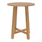 Modway - Wellspring 36 po Terrasse extérieure Bois de teck Bar Table, Naturel-Table de bar en bois de teck