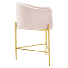 Modway - Savour Touffe Tabouret de comptoir - Rose-Rembourrage en mousse dense