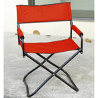 My Home My Living - Chaises de réalisateur d'extérieur - Rouge - Lot de 2-Siège et dossier rembourrés pour plus de confort