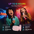 myFirst - Voice 2 Machine de karaoké pour enfants - Rose-Doté de fonctionnalités de modification de voix pour un plaisir et une créativité sans fin, parfait pour imiter des personnages et ajouter de la magie à chaque moment.