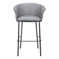 Zuo - Garston Tabouret de bar - Gris-Rembourrage moelleux et confortable