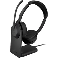 Jabra - Casque sans fil stéréo USB-A Evolve2 55 Link380a avec support - Teams-Connectivité Bluetooth et USB