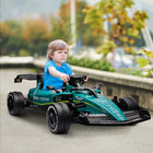 Qaba - Aston Martin voiture électrique sous licence 12V pour enfants, kart à pédales avec télécommande - vert-Télécommande optionnelle ou conduite manuelle, avec des vitesses allant jusqu'à 5 km/h 