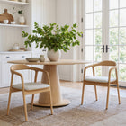 Zuo - Hosoi Chaise de salle à manger - Beige-Supporte jusqu'à 280 lb