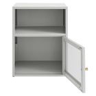 Modway - Covelo Fixation murale Table de chevet, Gris clair-8