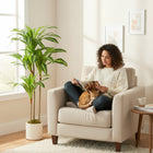 HOMCOM - Arbre dracaena artificiel 4 pi pour décoration intérieure - vert-Les troncs principaux flexibles avec des fils métalliques internes permettent une mise en forme personnalisée 