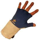IMPACTO® 703-00 Petit Paire Doublure de Gant Antichocs avec support de poignet suédé, sans doigts, coussinet gel paume-1