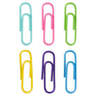 JAM Paper - Trombones standard colourés - trombones réguliers 1 po - assortiment printanier - 6 paquets de 100-Quantité : 100 pinces de chaque couleur, 600 pinces au total