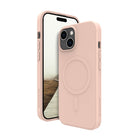 dbramante1928 - Étui MagSafe Greenland Pro pour iPhone 15 - Rose Sable-Fabriqué à partir de plastique 100 % recyclé et recyclable certifié GRS (1 étui = équivalent à 2 bouteilles de plastique de 0,5 L)