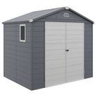 Outsunny - abri de jardin 8 pi x 6 pi-Un espace de rangement dédié pour les outils de jardin, les équipements de jardin, les appareils de piscine, etc.
