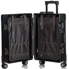 CHAMPS - Ensemble de bagages extensibles à parois rigides Collection Fresh II - Noir-8 roues pivotantes à 360 degrés