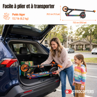 Gyrocopters - Trottinette électrique pour enfants Flash KidZ - Vitesse 19 km/h - Autonomie 11 km - Éclairage LED - Orange-Moteur sans balais de 250 W (puissance de crête) - Conçu pour de véritables performances
