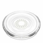 PopSockets - PopGrip - Clear Blanc-Pour les chargeurs sans fil génériques, retirez facilement le dessus pour charger votre téléphone sans fil