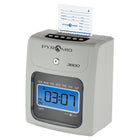 Pyramid Time Systems - 3800 Horloge à totalisation automatique pour petites entreprises avec cartes de pointage, ruban encreur et clés de sécurité-Le flux de cartes de temps à alignement automatique aligne les poinçons, calcule automatiquement le temps de travail entre les poinçons et totalise les heures travaillées cumulées par période de paie pour un maximum de 50 employés
