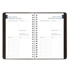 Blueline - Agenda Scolaire Quotidien/Mensuel D’Août À Juillet - Couverture Souple - 8 po H x 5 po l - Noir - Bilingue-Jours fériés