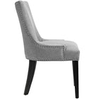 Modway - Marquis Tissu Chaise à manger Ensemble de 4 - Gris clair-Rembourrage en mousse dense pour le confort