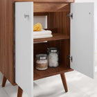 Modway - Transmit 24" Vanette de salle de bain - Blanc noyer-Placage en plaques de particules et noyer
