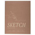 Gry Mattr - Carnet de croquis - 90 lb - Reliure sans coutures - 80 feuilles - Havane-80 feuilles de papier de haute qualité de 90 lb