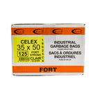 Eco II -Sacs à ordures - 35 po x 47 po - fort - Clair tinté - paquet de 100-35 po x 47 po