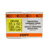 Eco II -Sacs à ordures - 35 po x 47 po - fort - Clair tinté - paquet de 100-35 po x 47 po