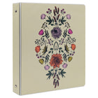 Staples - Reliure de 1 po à 3 anneaux - Boho-Reliure à anneaux ronds, design bohème, peut contenir jusqu'à 175 feuilles de papier
