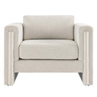 Modway - Visible Tissu Fauteuil - Ivoire-Capacité de poids : 330 lb