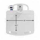 Luxor - Poste de travail médical VitalPower avec 1 batterie incluse-Surfaces faciles à nettoyer pour répondre aux normes d’hygiène en milieu de soins