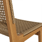 Modway - Rowe Terrasse extérieure Bois de teck Chaises de bar Ensemble de 2 - Naturel-9