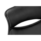 Monarch Specialties - 7276 Chaise De Bureau Multi-Position- Noir Simili-Cuir/-Dimensions du produit: 28 pouces L x 23,75 pouces P x 45 pouces H