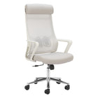 Zuo - Jett High Back Chaise de bureau - Gris pâle-Fonction d’inclinaison offrant confort et soutien ajustables