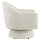 Modway - Astral Tissu Boucle Chaise pivotante - Ivoire-Capacité du fauteuil d’accent : 330 lb