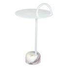Zuo - Will Table d’appoint - Blanc-Dimensions: 12,0 po L x 12,0 po L x 25,0 po H