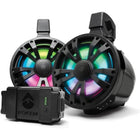 SoundExtreme - TB8 ExtremeTower Powersports - Haut-parleur Bluetooth renforcé de 8 po à 2 voies et 1 haut-parleur passif alimenté par batterie - noir-300 watts puissance de crête: (100 rms) alimentent un caisson d’extrêmes graves passif de 8 pouces et un gazouilleur de 1,5 pouce pour qu’ils soient aussi forts que vous le souhaitez. lissent les valeurs maximales détaillées et riches basses moyennes pour couper le vent et le rugissement; bluetooth 5.0: pour une connexion sans fil fiable à longue portée vers v