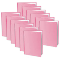 Ashley - Livret vierge à couverture rigide pour jeunes auteurs - Rose - 20,3 cm H x 15,2 cm L portrait - 14 feuilles/28 pages - Paquet de 12-Idéal pour les jeunes auteurs, les cadeaux, les souvenirs de classe, l'accomplissement personnel et plus encore, mesure 8 po de hauteur sur 6 po de largeur.